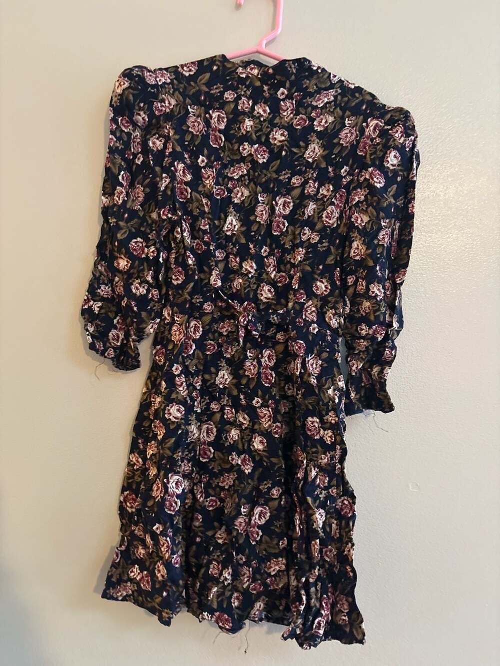 Girls You Babes Vintage Floral Button Front Mini Dress - Picture 6 of 6